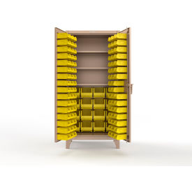 Strong Hold® Extreme Duty Bin Cabinet 3 Shelves 110 Bins 36