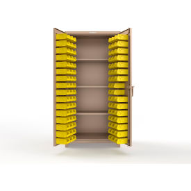 Strong Hold® Extreme Duty Bin Cabinet 3 Shelves 94 Bins 36