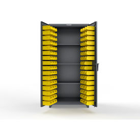 Strong Hold® Extreme Duty Bin Cabinet 3 Shelves 94 Bins 36