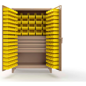 Strong Hold® Extreme Duty Bin Cabinet 164 Bins 4 Drawer 1 Shelf 48