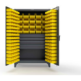 Strong Hold® ED Bin Cabinet 164 Bins 4 Drawer 1 Shelf 48