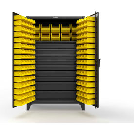 Strong Hold® Extreme Duty Bin Cabinet 154 Bins 9 Drawer 1 Shelf 48