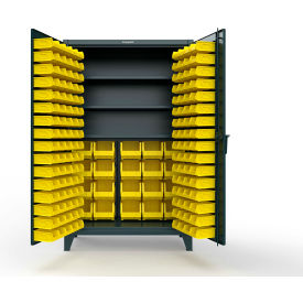 Strong Hold® Extreme Duty Bin Cabinet 164 Bins 3 Shelf 48
