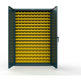 Strong Hold® Extreme Duty Industrial Slim-Line Cabinet with 187 Bins 48