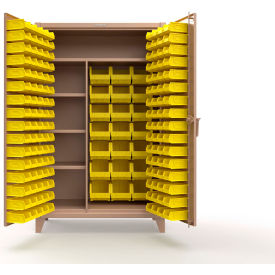 Strong Hold® Extreme Duty Bin Cabinet w/Multiple Sized Bins 48