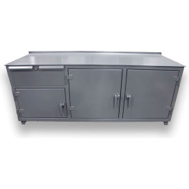 Strong Hold® Extreme Duty Workbench w/ 1 Drawer 3 Shelves 108