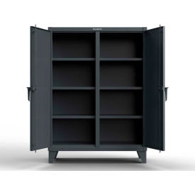 Strong Hold® Double Shift Storage Cabinet with 6 Shelves 12 Gauge36
