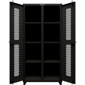 Strong Hold® Double Shift Storage Cabinet 14 Gauge 36