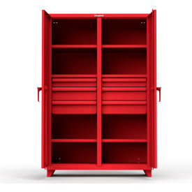 Stronghold Heavy Duty Double Shift Storage Cabinet with 6 Drawers 14 Gauge 48