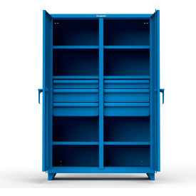 Stronghold Heavy Duty Double Shift Storage Cabinet w/ 6 Drawers 14 Gauge 48
