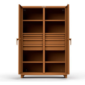 Stronghold Heavy Duty Double Shift Storage Cabinet w/ 6 Drawers 14 Gauge 48