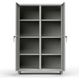Stronghold Heavy Duty Double Shift Storage Cabinet 14 Gauge 48