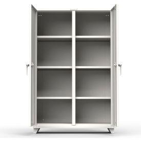 Stronghold Heavy Duty Double Shift Storage Cabinet 14 Gauge 48