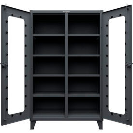 Strong Hold® Clear View Double Shift Cabinet 12 Gauge 48