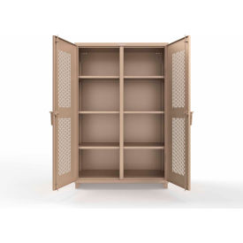 Strong Hold® Double Shift Storage Cabinet 14 Gauge 48