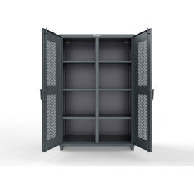 Strong Hold® Double Shift Storage Cabinet 14 Gauge 48