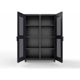 Strong Hold® Double Shift Storage Cabinet 14 Gauge 48