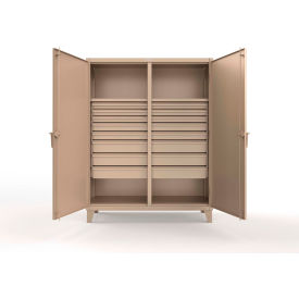 Strong Hold® Double Shift Storage Cabinet 12 Gauge 60