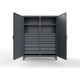 Strong Hold® Double Shift Storage Cabinet with 14 Drawers 60