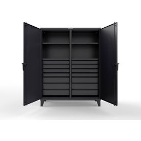 Strong Hold® Double Shift Storage Cabinet with 14 Drawers 12 GA 60