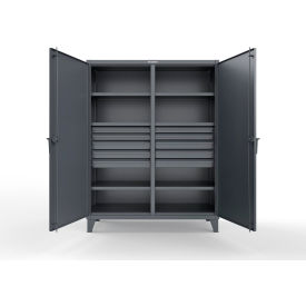 Strong Hold® Double Shift Storage Cabinet with 10 Drawers 60