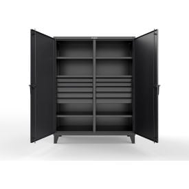 Strong Hold® Double Shift Storage Cabinet with 10 Drawers 12 GA 60