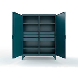 Strong Hold® Double Shift Storage Cabinet with 6 Drawers 12 GA 60