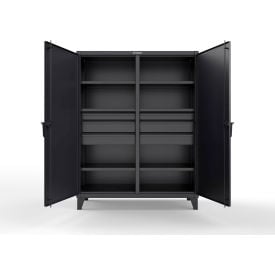 Strong Hold® Double Shift Storage Cabinet with 6 Drawers 12 GA 60