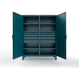 Strong Hold® Double Shift Storage Cabinet with 8 Drawers 12 GA 60
