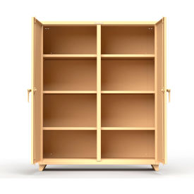 Stronghold Heavy Duty Double Shift Storage Cabinet 14 Gauge 60