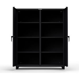 Stronghold Heavy Duty Double Shift Storage Cabinet 14 Gauge 60