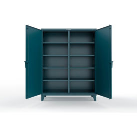Strong Hold® Double Shift Storage Cabinet with 8 Shelves 12 GA 60