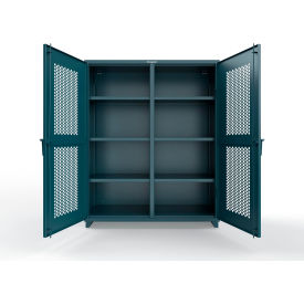 Strong Hold® Double Shift Ventilated Hex Cabinet 14 GA 60