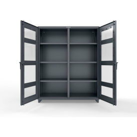 Strong Hold® Double Shift Clear View Cabinet 14 GA 60