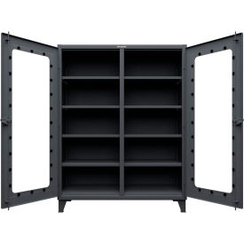 Strong Hold® Clear View Double Shift Cabinet 60