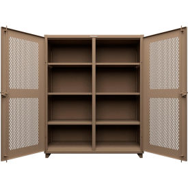 Strong Hold® Double Shift Ventilated Diamond Cabinet 14 GA 60