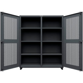 Strong Hold® Double Shift Ventilated Diamond Cabinet 14 GA 60