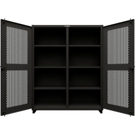 Strong Hold® Double Shift Ventilated Diamond Cabinet 14 GA 60