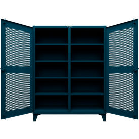Strong Hold® Ventilated Diamond Double Shift Cabinet 12 GA 60