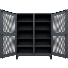 Strong Hold® Ventilated Diamond Double Shift Cabinet 60