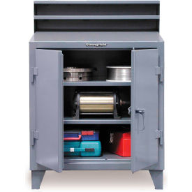 StrongHold Shop Desk 2 Shelves Pigeonhole Compartment Riser 36