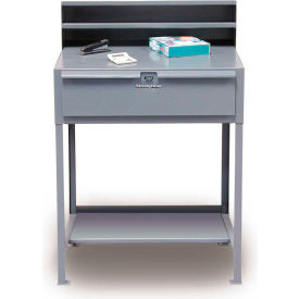 StrongHold Flat Surfaced Shop Desk Pigeonhole Riser/Drawer Shelf 36