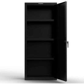 Stronghold Heavy Duty Single Door Cabinet 3 Shelves 18 Gauge 30