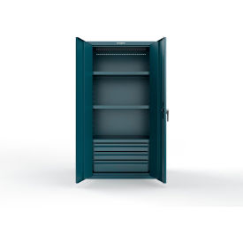 Strong Hold® Heavy Duty Cabinets with 3 Drawers 3 Shelves 36