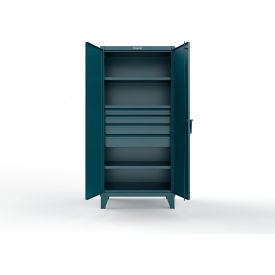 Strong Hold® Extreme Duty Cabinet with 4 Drawers 3 Shelves - 36
