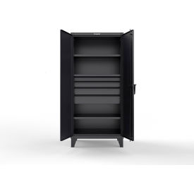 Strong Hold® Extreme Duty Cabinet with 4 Drawers 3 Shelves 36