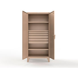 Strong Hold® Extreme Duty Cabinet with 4 Drawers 3 Shelves 36