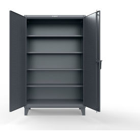 Strong Hold® Extreme Duty Cabinet w/Pegboard Doors & 4 Shelves 48