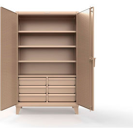 Strong Hold® Extreme Duty Cabinet w/4 Slide-Out Shelves & 6 Drawers 48