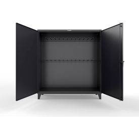 Strong Hold® Extreme Duty Rigging Cabinet with 24 Hooks 72